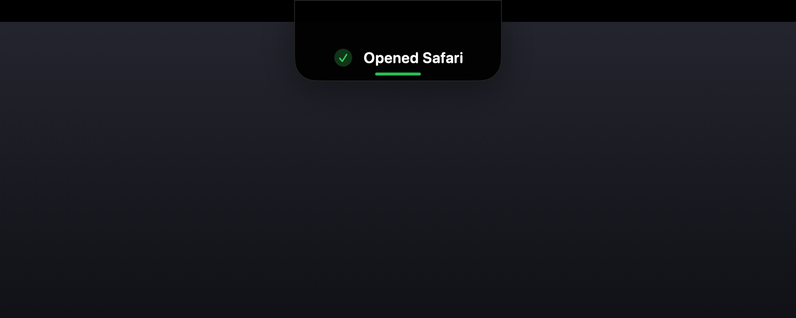 Done — without stealing your focus